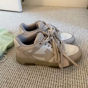 Off-White Beige Sneakers